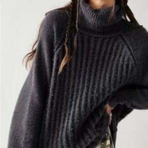 Free People Big City Oversized Cotton Sweater